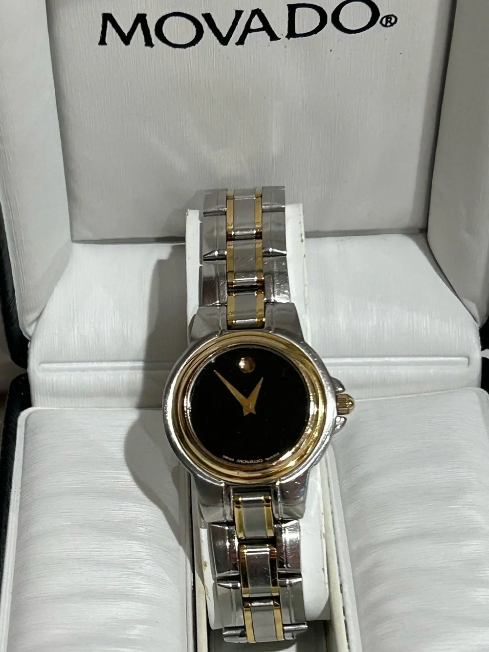 Vintage Movado Museum Classic Two-Tone Women’s Watch With New Battery